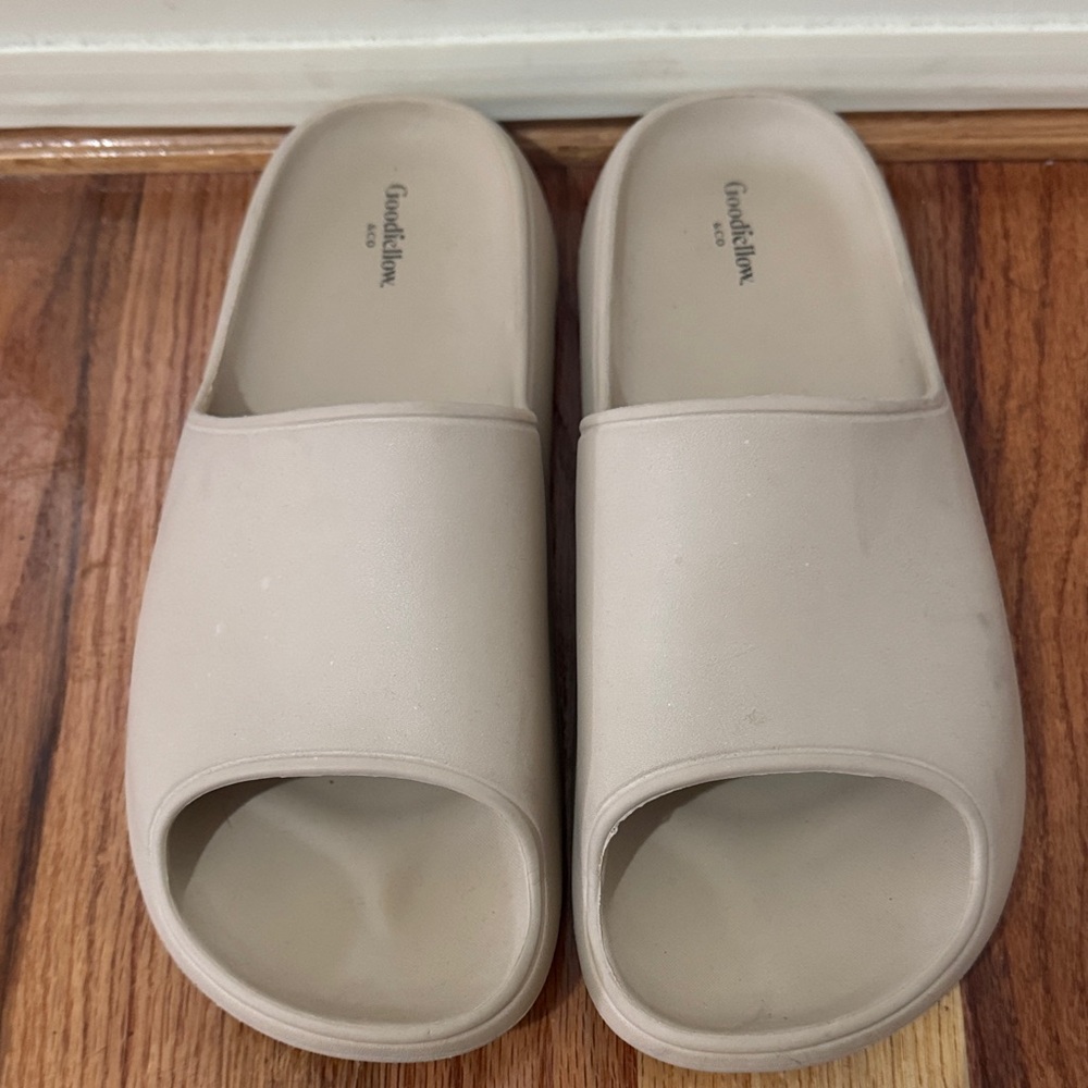 Goodfellow & Co Beige Slide Sandals